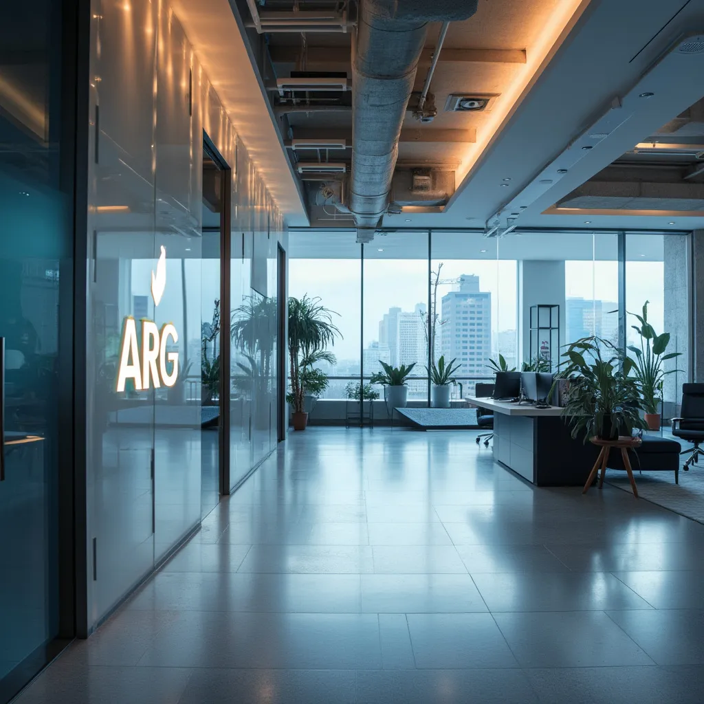 Oficina moderna de Inversiones ARG en Buenos Aires