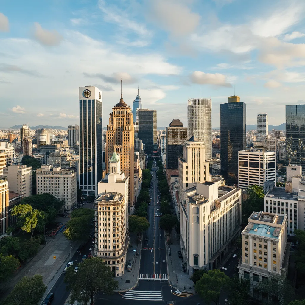 Vista panorámica de Buenos Aires destacando el distrito financiero