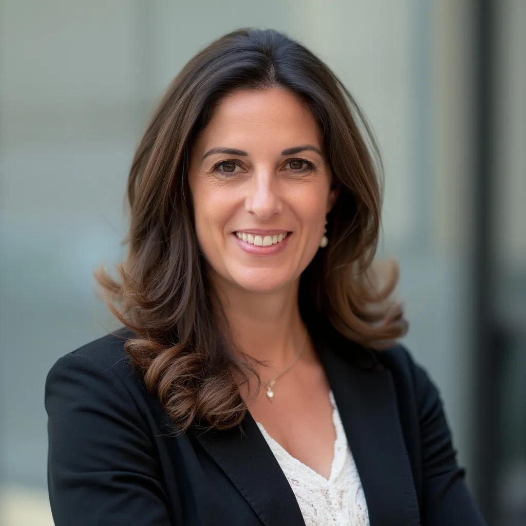 Retrato de Lucía Fernández, Gerente de Relaciones con Inversores